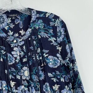 Lucky Brand pleated floral blouse